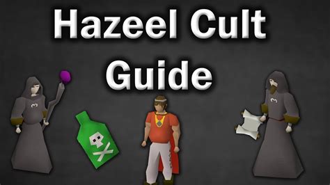 Hazeel cult osrs - Hazeel Cult.. Need help! : r/2007scape. Hazeel Cult.. Need help! So i've been stuck on the part where you put the poison on the range and whenever I try to it says "Random Murder isn't good".. am I missing something here? I'm using RuneLite as well & this is the step i'm supposedly on. Been stuck like this for months, will take any help/advice ...